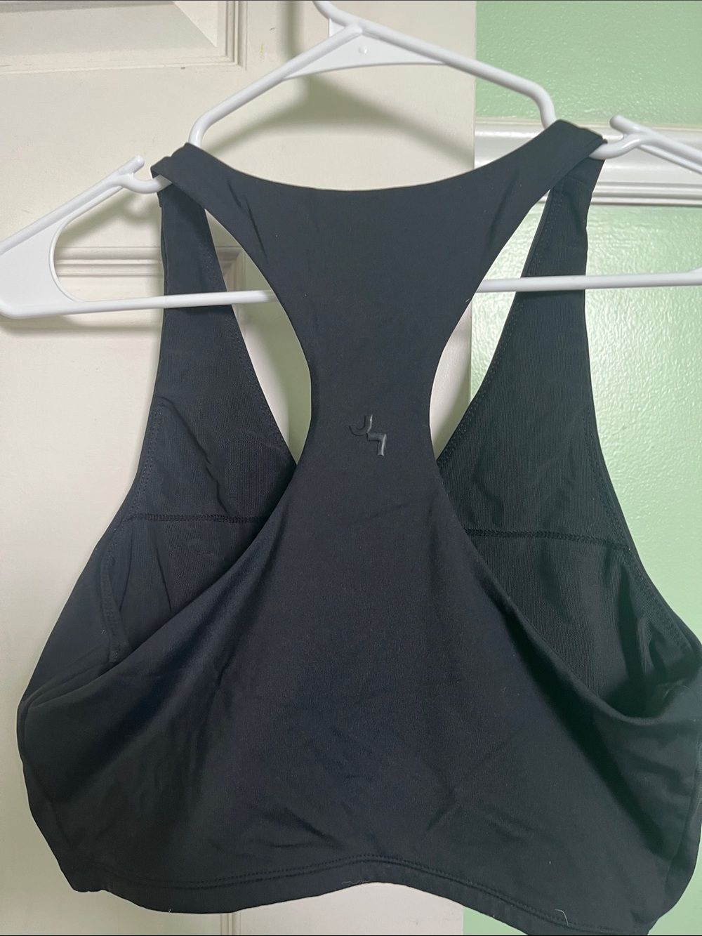 JoyLab Black Racerback Ruched Sports Bralette - Picture 3 of 4